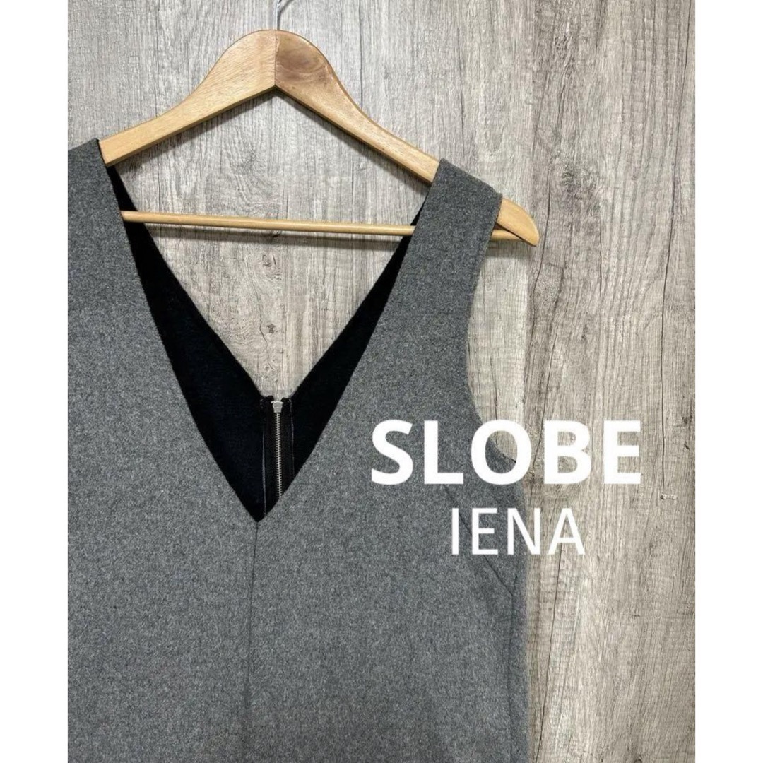 SLOBE IENA(スローブイエナ)のSLOBE IENA  スローブイエナ  オールインワン  36 グレー レディースのパンツ(オールインワン)の商品写真