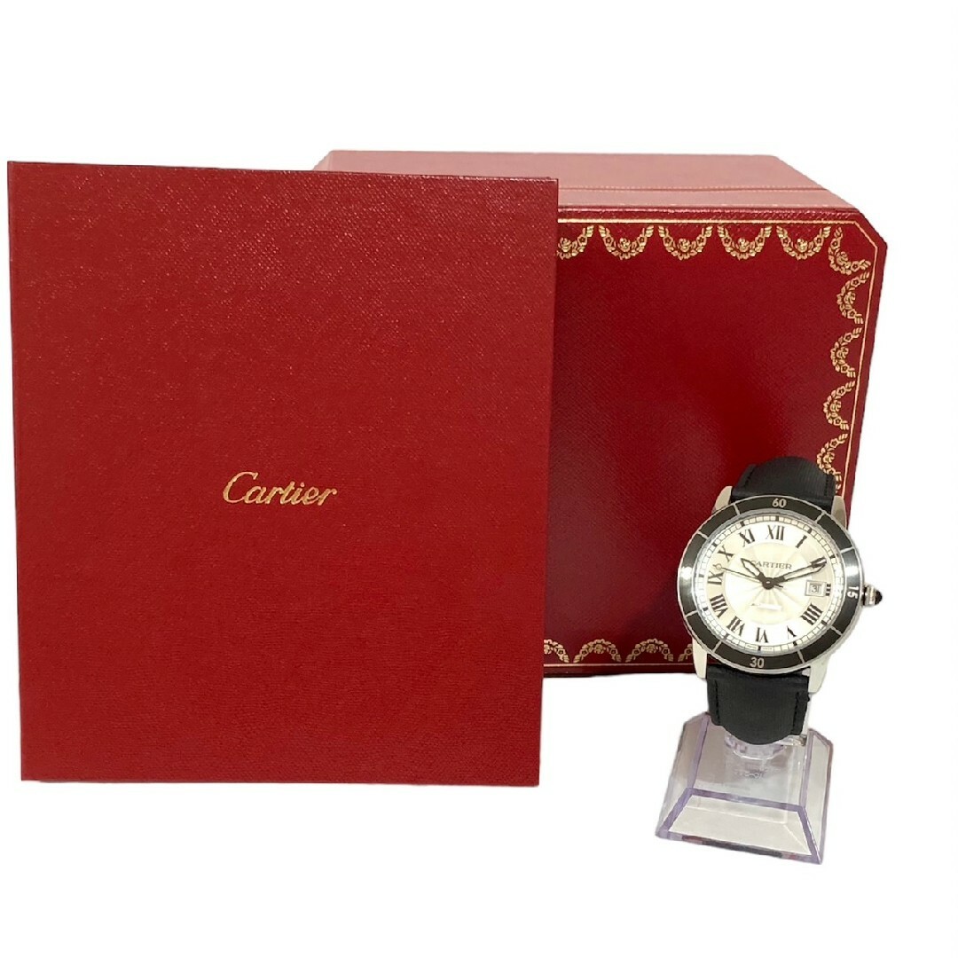 【美品】カルティエ メンズ腕時計 自動巻き クロワジエール WSRN0002