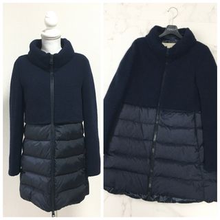 486◆美品◆HERNO ヘルノ◆切替 ダウンコート◆12A Sサイズ向け◆