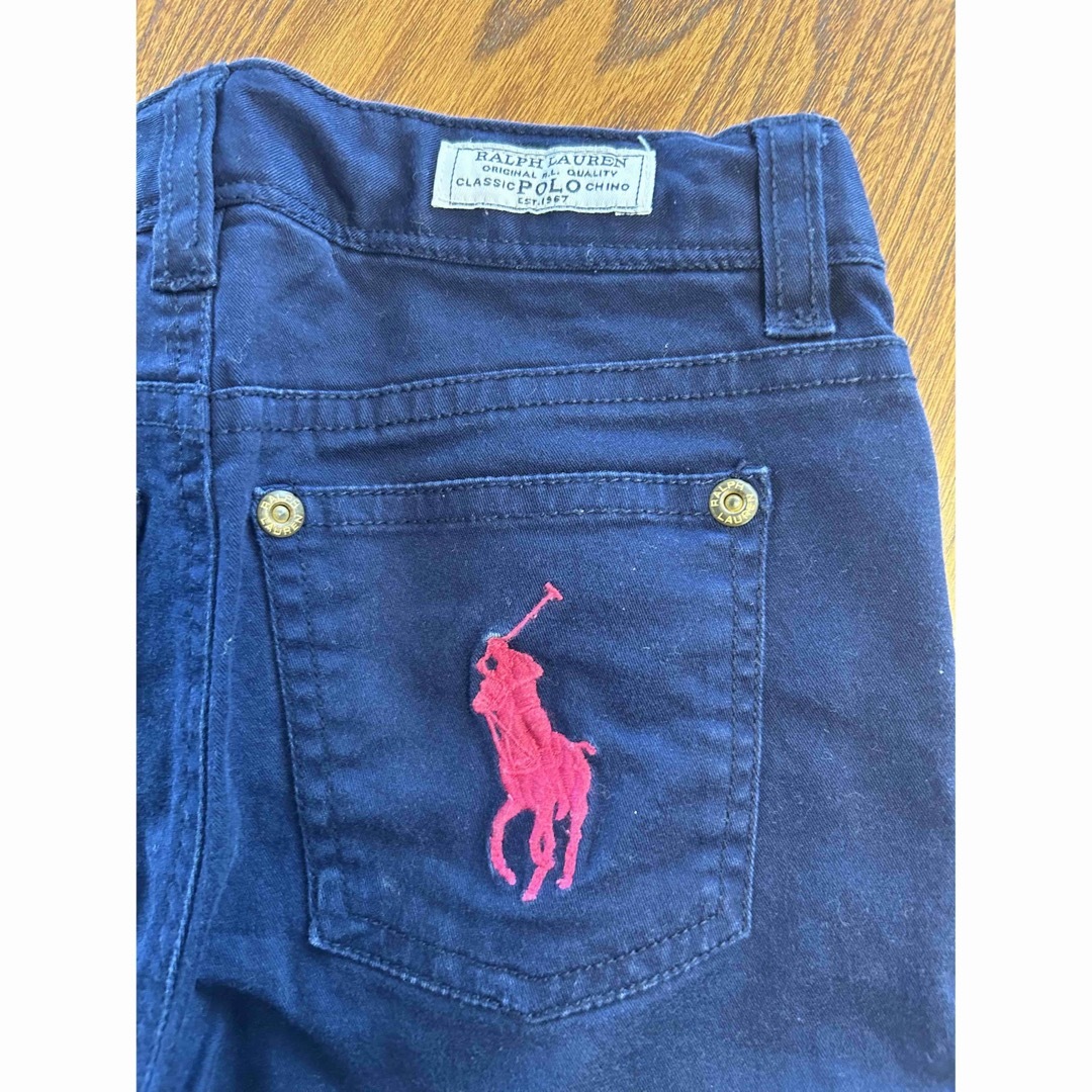 POLO RALPH LAUREN(ポロラルフローレン)のポロラルフローレン チノパン　長ズボン　パンツ キッズ　子供　ネイビー　120 キッズ/ベビー/マタニティのキッズ服男の子用(90cm~)(パンツ/スパッツ)の商品写真