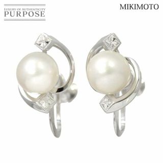 ミキモト(MIKIMOTO)のミキモト MIKIMOTO アコヤ真珠 8.0mm イヤリング K14 WG 585 ホワイトゴールド パール VLP 90195602(イヤリング)