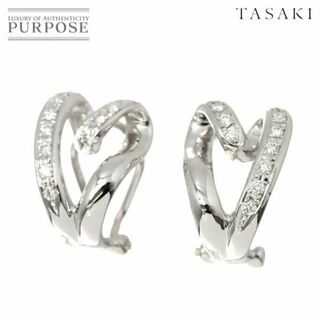 タサキ(TASAKI)のタサキ TASAKI ダイヤ 0.11ct×2 イヤリング Pt プラチナ 田崎真珠 90205400(イヤリング)