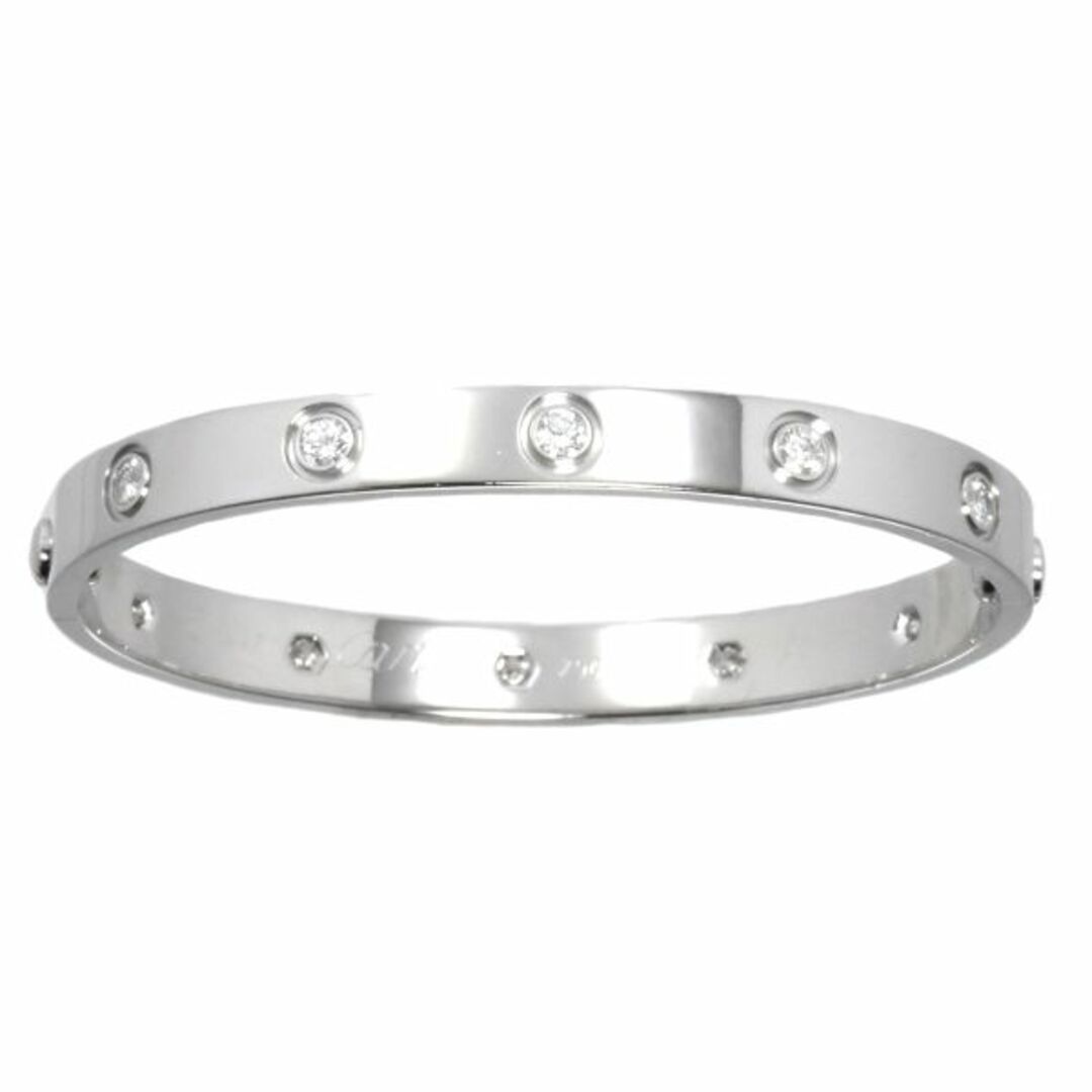 カルティエ Cartier ブレスレット ラブブレス SM フル ダイヤモンド K18WG / #16 【箱・保付き】