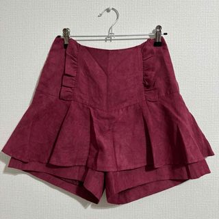 セシルマクビー(CECIL McBEE)のセシルマクビー ショートパンツ ミニスカート S ボルドー(キュロット)