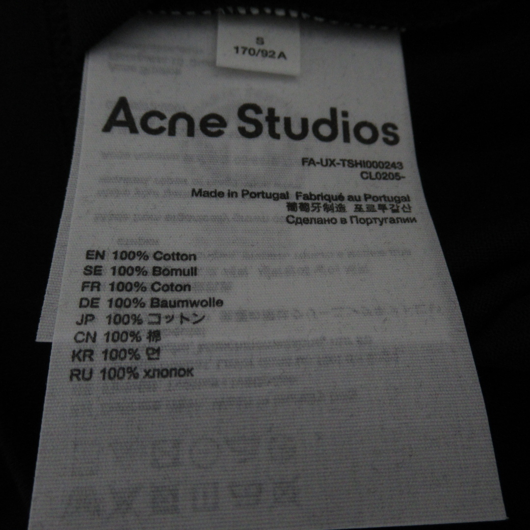 ACNE(アクネ)のアクネ クルーネック Tシャツ 半袖Tシャツ レディースのトップス(Tシャツ(半袖/袖なし))の商品写真