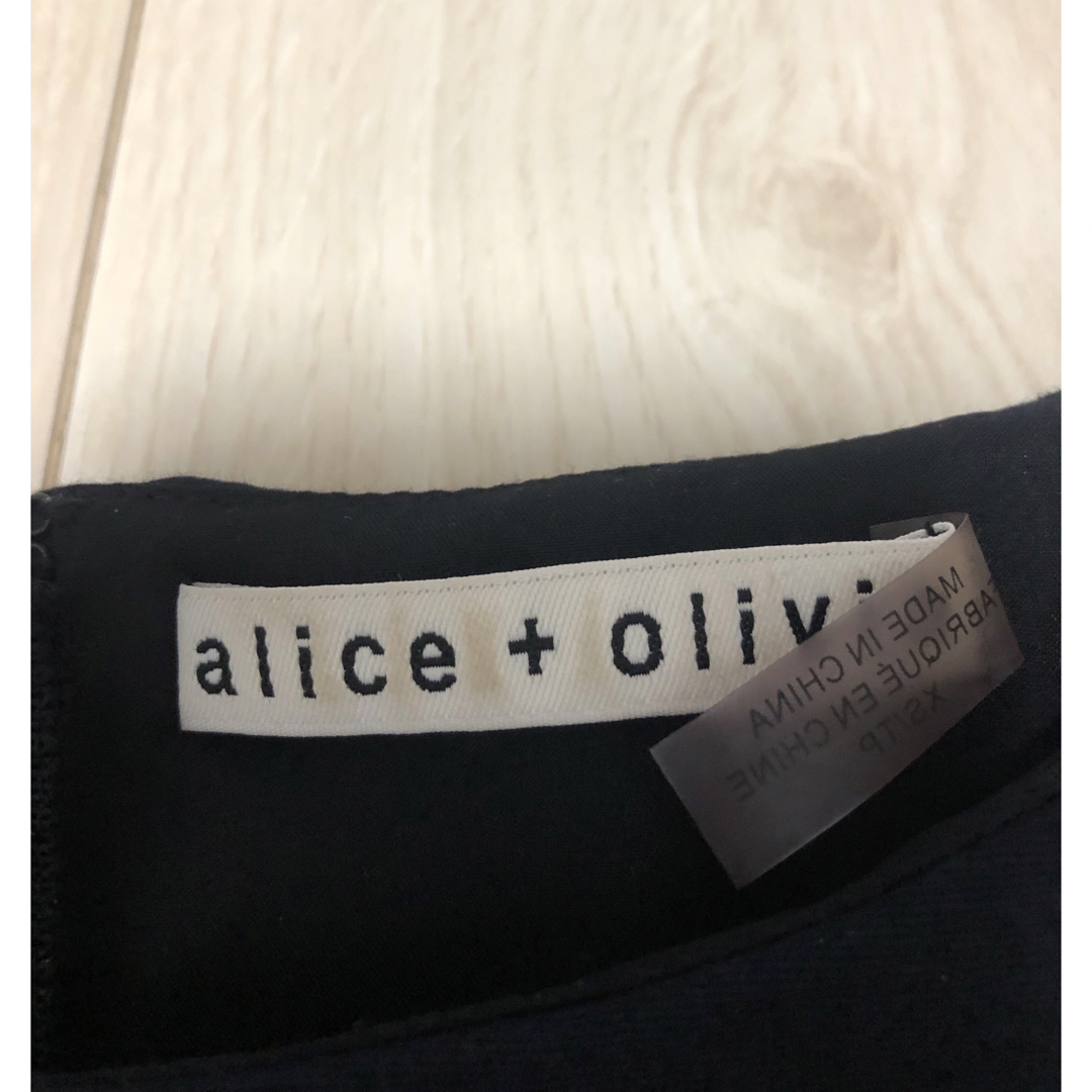 Alice+Olivia(アリスアンドオリビア)のアリスアンドオリビア トップス ブラック xs レディースのトップス(シャツ/ブラウス(半袖/袖なし))の商品写真