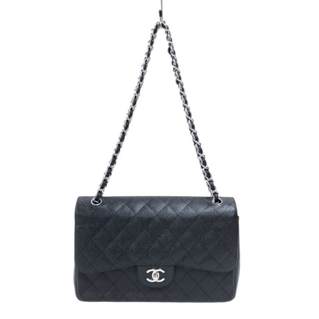 シャネル CHANEL マトラッセ30 A58600 15番台 ブラック シルバー金具 キャビアスキン レディース ショルダーバッグ約123cm開閉式