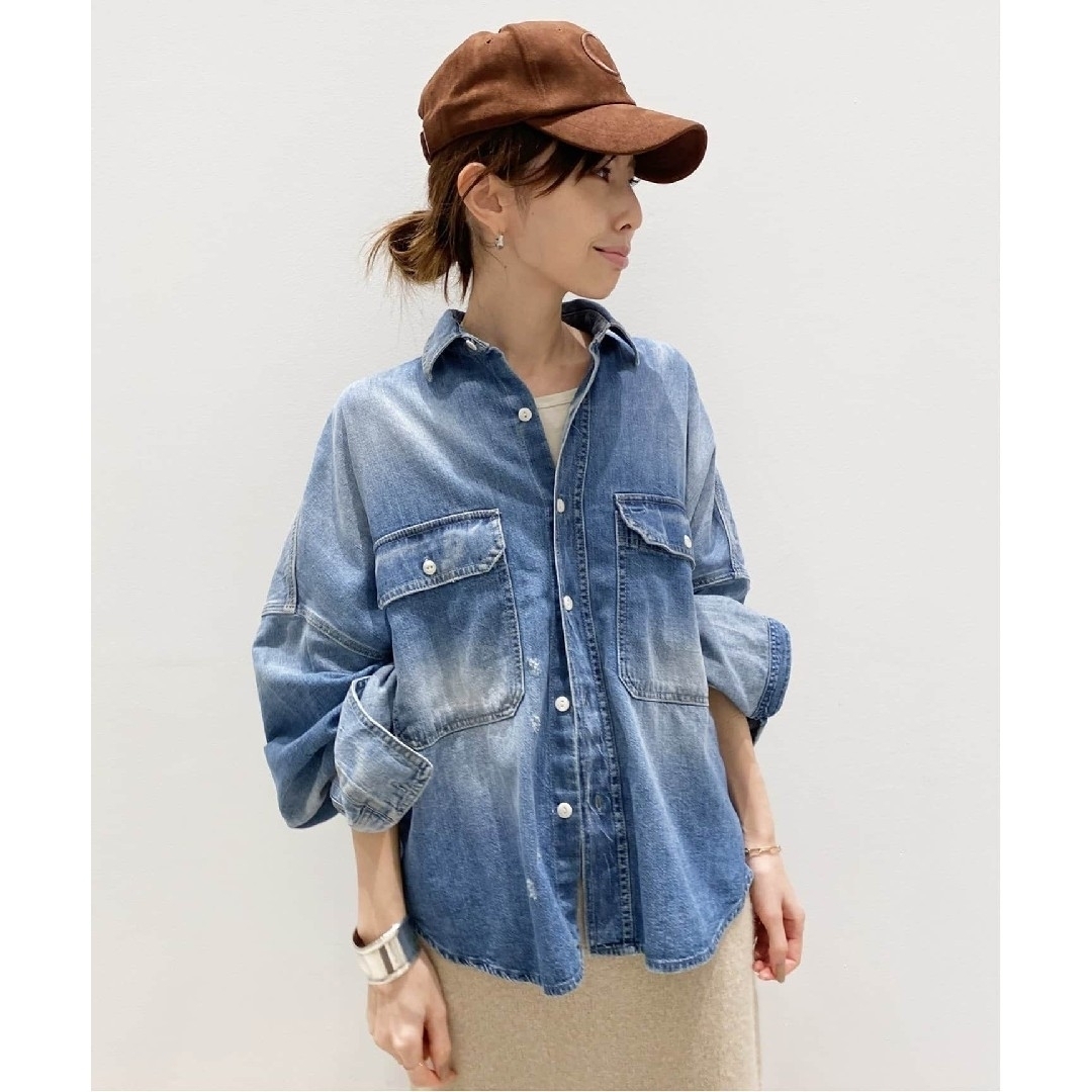 【R13/アールサーティーン】OVERSIZE DENIM SHIRT