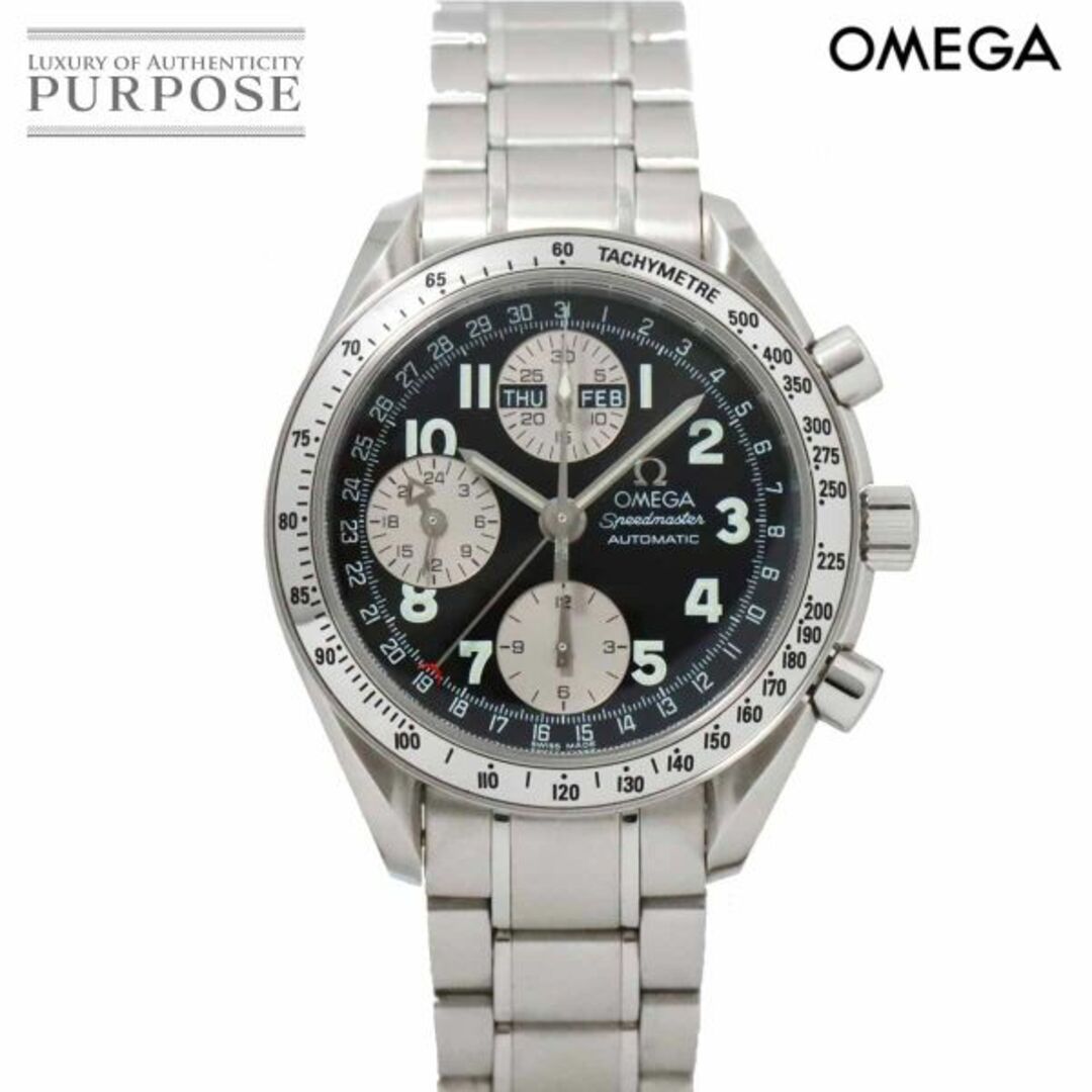 オメガ OMEGA スピードマスター 3523 51 トリプルカレンダー メンズ 腕時計 ブラック 文字盤 オートマ 自動巻き Speedmaster VLP 90208374