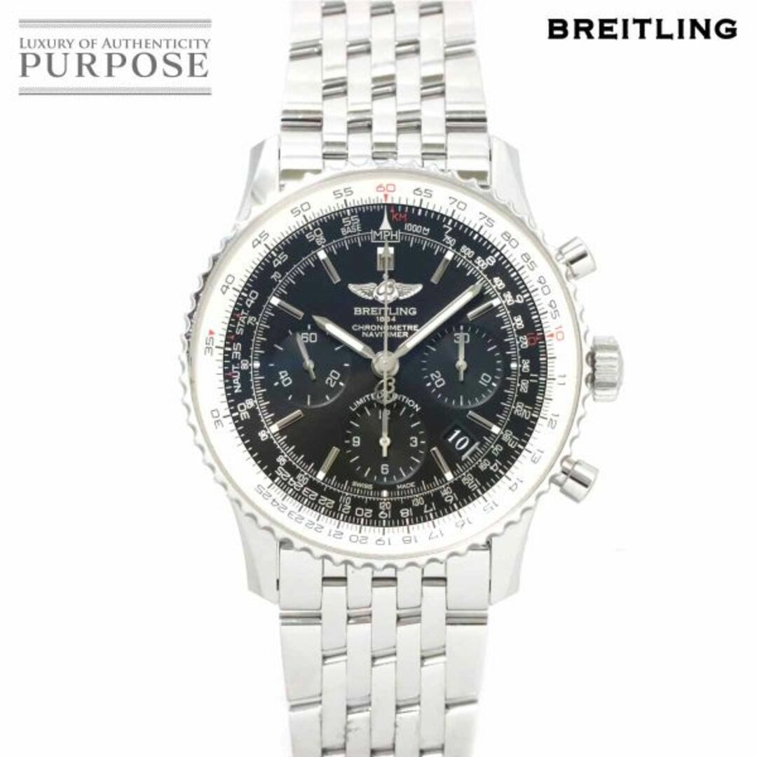 BREITLING(ブライトリング)のブライトリング BREITLING ナビタイマー01 ブラックブラック AB0121 日本400本限定 メンズ 腕時計 自動巻き Navitimer01 VLP 90213533 メンズの時計(腕時計(アナログ))の商品写真