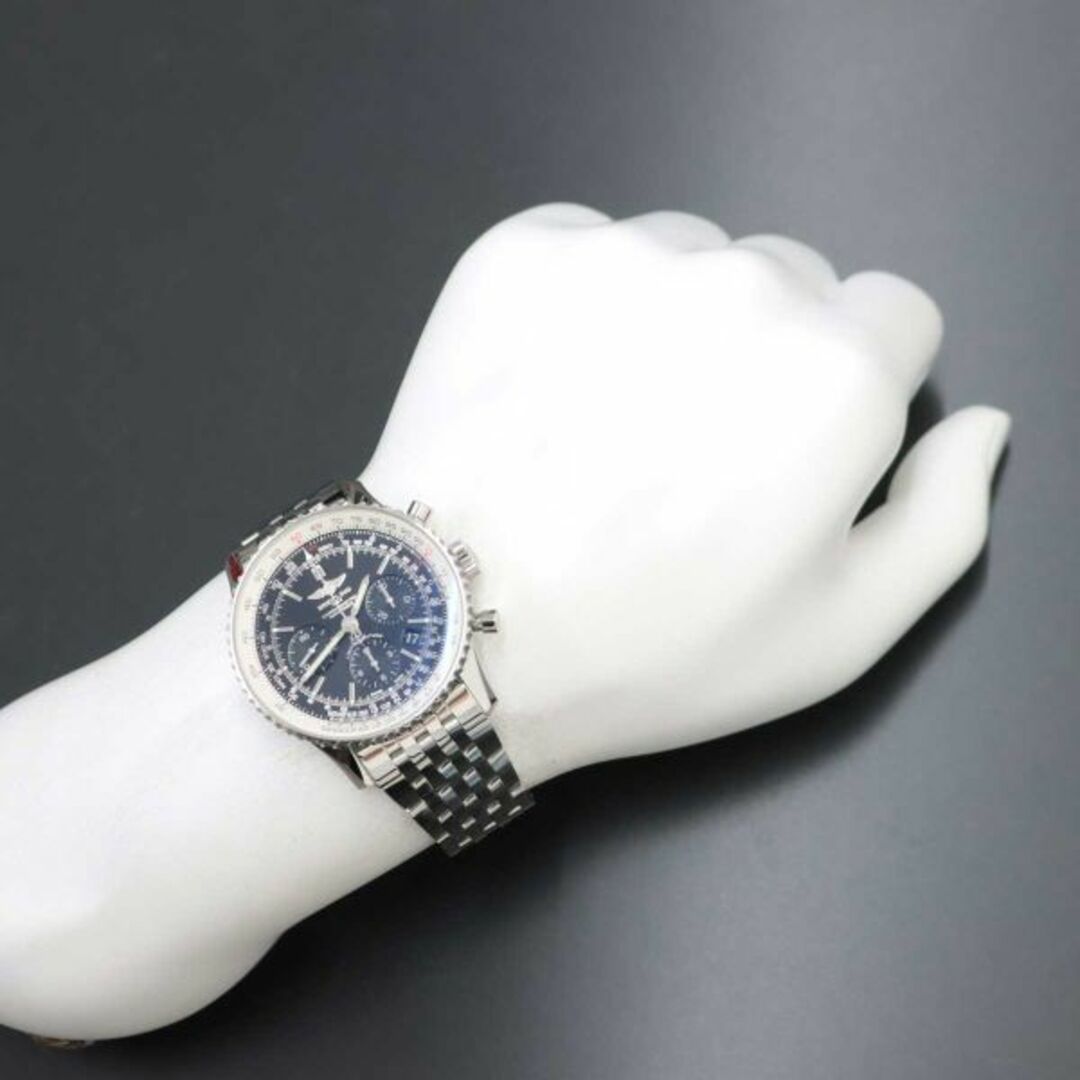 BREITLING(ブライトリング)のブライトリング BREITLING ナビタイマー01 ブラックブラック AB0121 日本400本限定 メンズ 腕時計 自動巻き Navitimer01 VLP 90213533 メンズの時計(腕時計(アナログ))の商品写真
