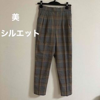 グローバルワーク(GLOBAL WORK)のグローバルワーク美シルエットパンツテーパー柄XSサイズ(カジュアルパンツ)