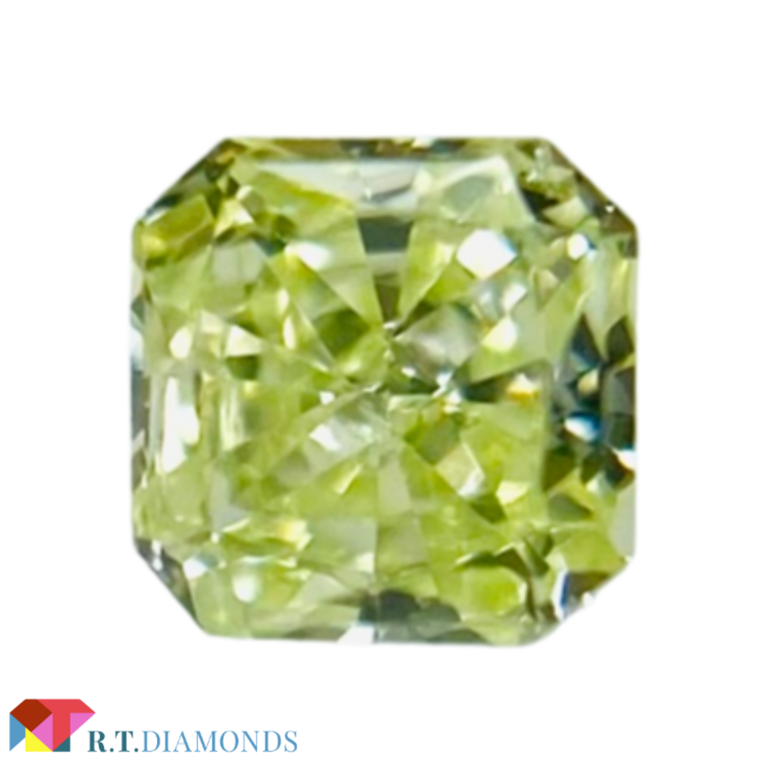 0092ctカラーFANCY YELLOW GREEN 0.092ct SQ/RT2342/CGL