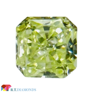 FANCY YELLOW GREEN 0.092ct SQ/RT2342/CGL(その他)