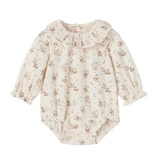 ザラキッズ(ZARA KIDS)のZARA BABY ザラベビー テクスチャード フラワー ロンパース(ロンパース)