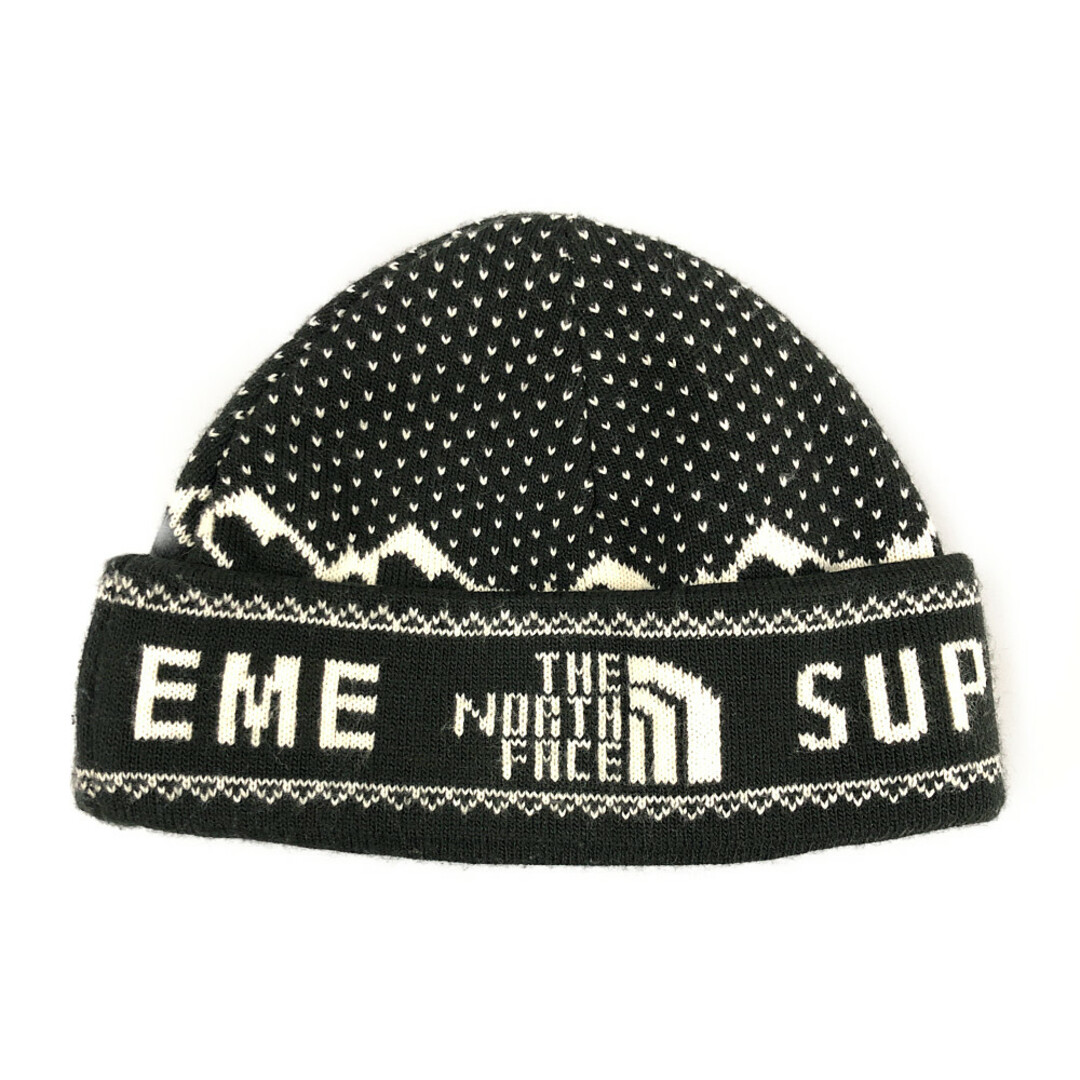 supreme the north faceニットキャップ18awブラック