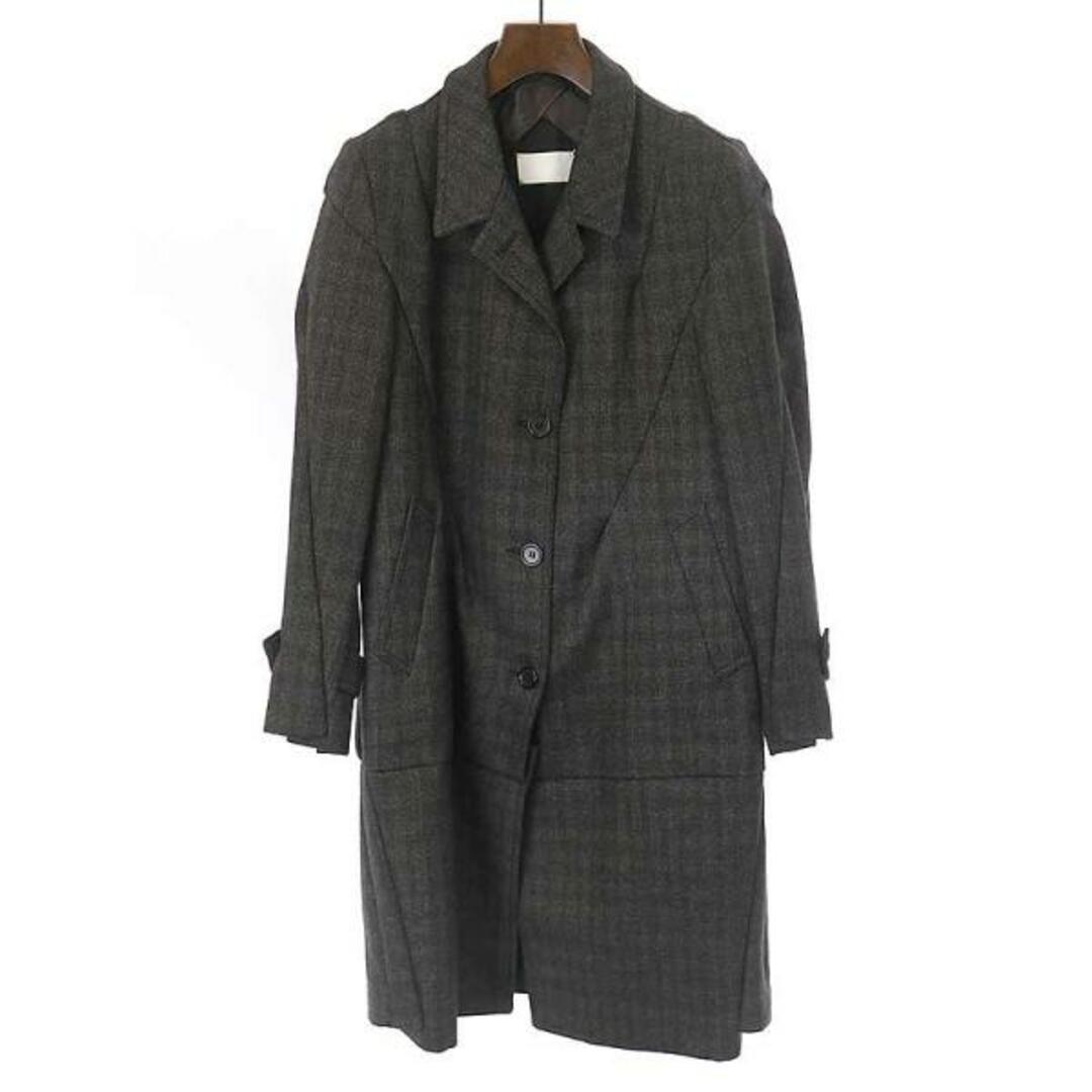 Maison Martin Margiela メゾン マルタン マルジェラ 05AW 切替デザインウールロングコート グレー系 42