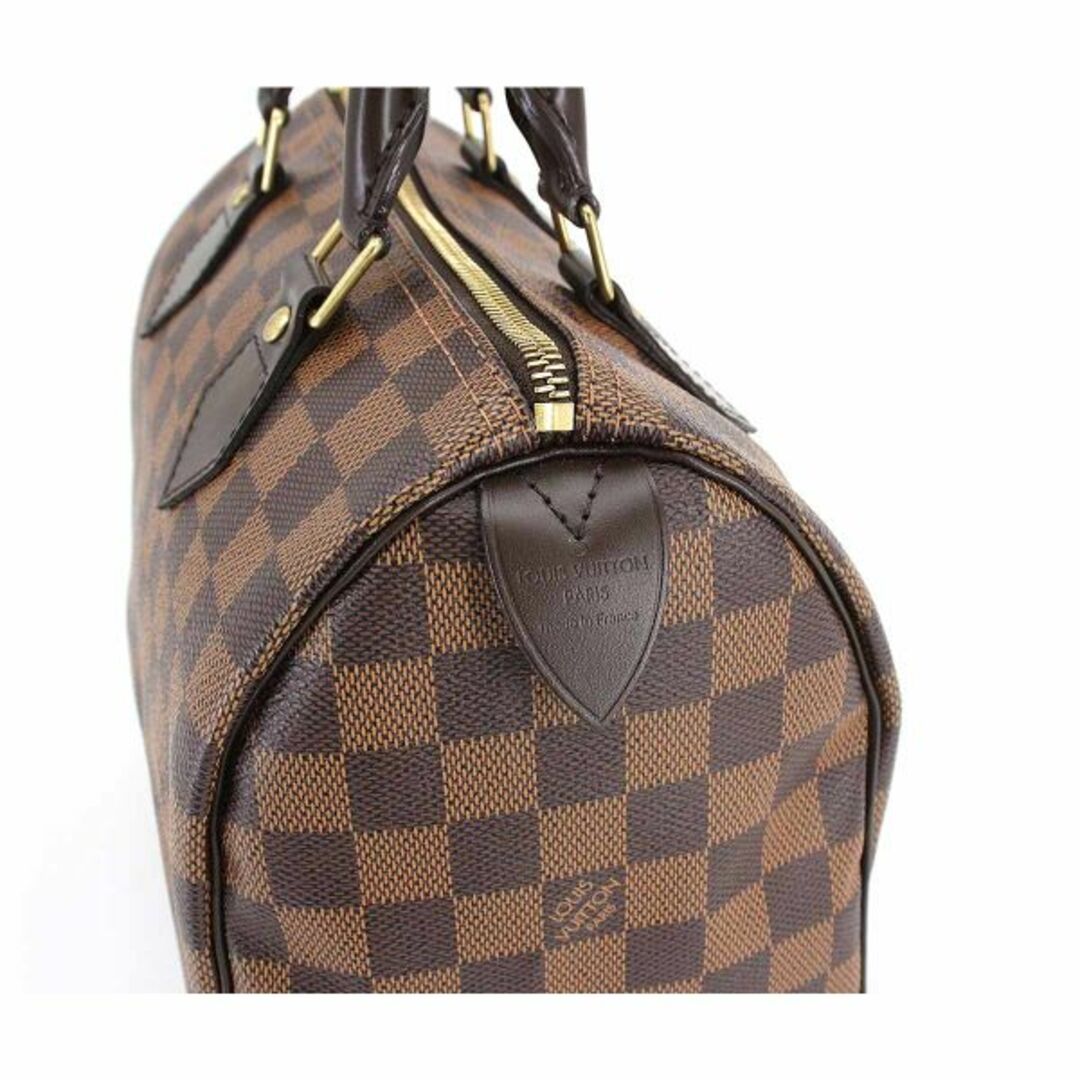 未使用 展示品 ルイ ヴィトン LOUIS VUITTON ダミエ スピーディ 25 ハンド バッグ エベヌ ブラウン N41532 ゴールド 金具 VLP 90180231