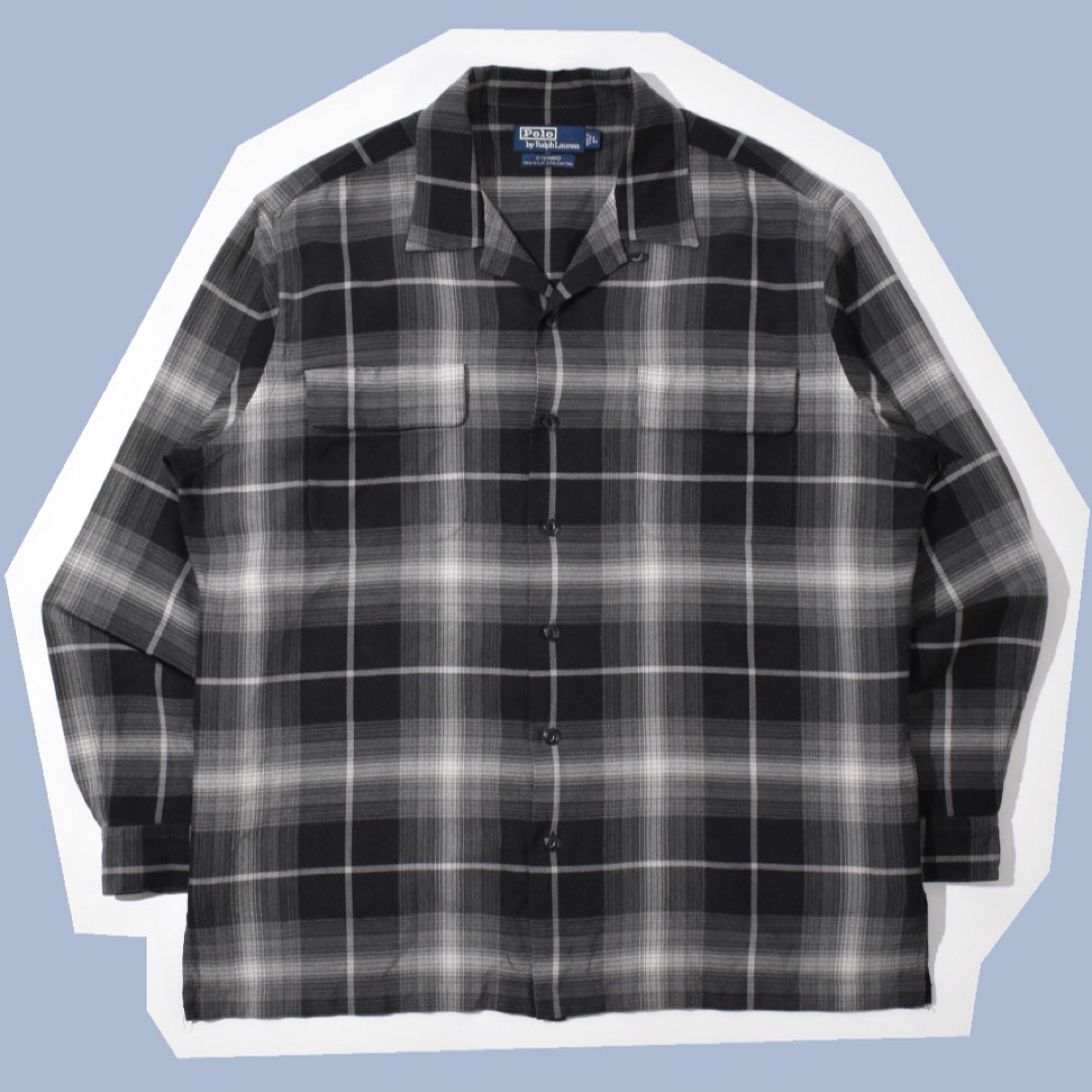 POLO RALPH LAUREN - 90s Polo Ralph Lauren Shirt STEWARD Lの POLO RALPH LAUREN - 90s Polo Ralph Lauren Shirt STEWARD Lの