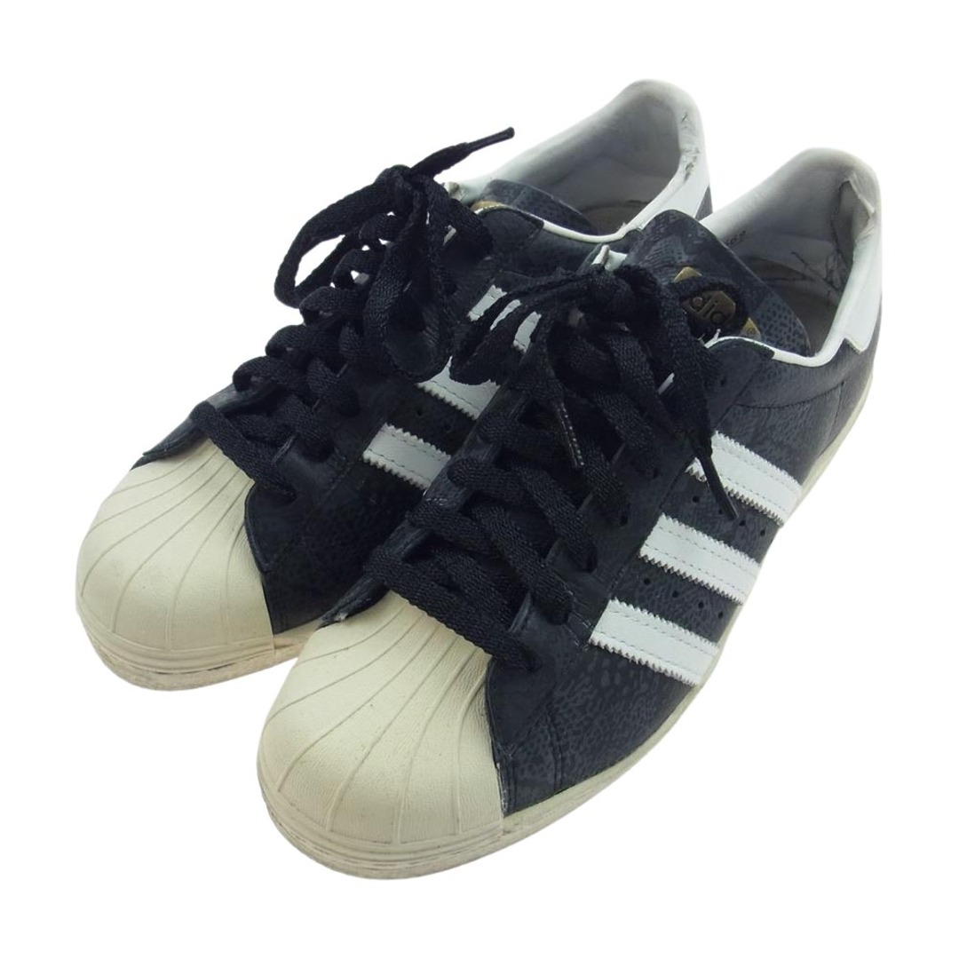 adidas(アディダス)のadidas アディダス スニーカー G63669 × ATMOS ORIGINALS SUPERSTAR 80′S G-SNK V PACK アトモス スーパースター スニーカー ブラック系 ホワイト系 26cm【中古】 メンズの靴/シューズ(スニーカー)の商品写真