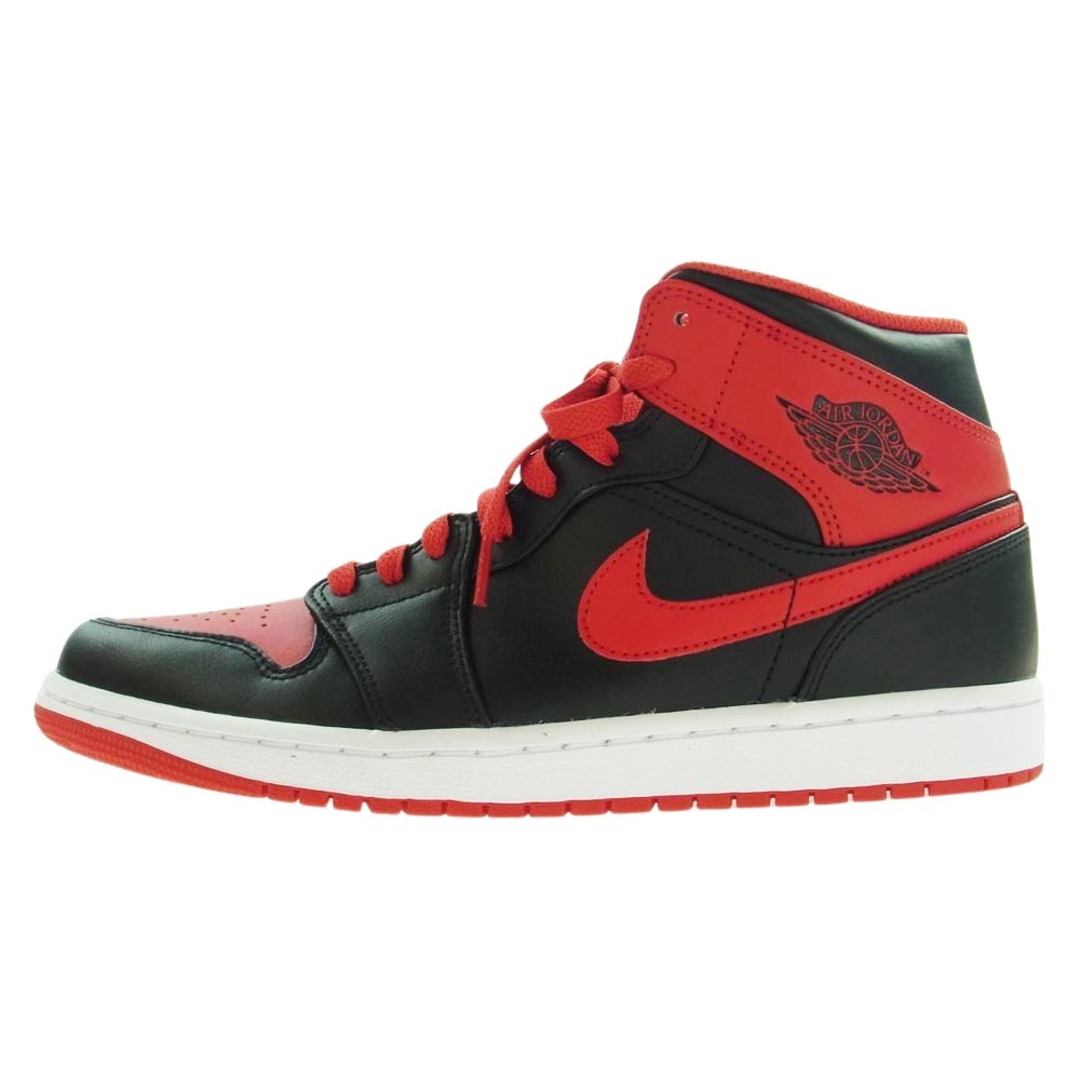 NIKE ナイキ スニーカー DQ8426-060 1 MID BRED TOE ミッド ブレッドトゥ ミッドカット スニーカー ブラック系 レッド系 26.5cm【新古品】【未使用】