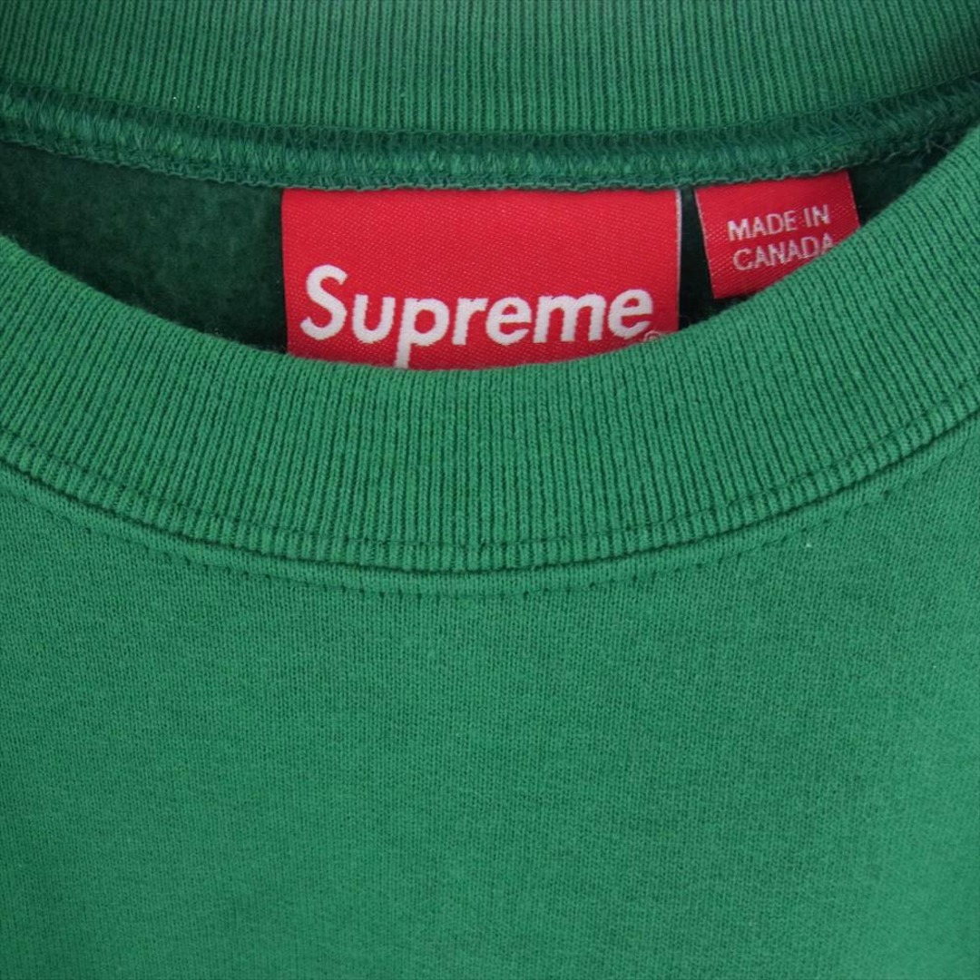 L 緑 Supreme Nyc Crewneck Light Pine 新品