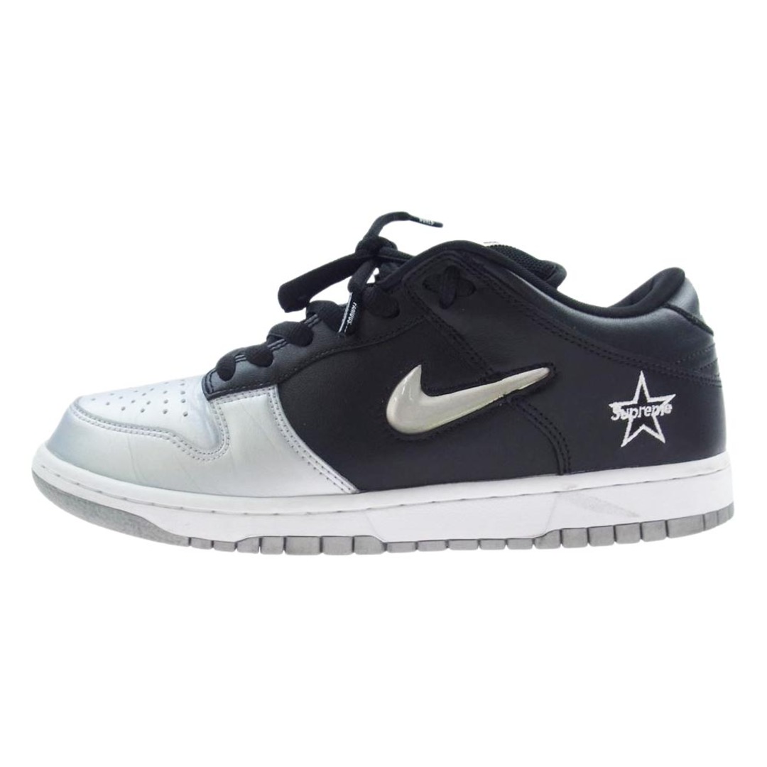 Supreme シュプリーム スニーカー CK3480-001 Nike Dunk Low Metallic Silver/Black ナイキ ダンク ロー スニーカー ブラック系 シルバー系 26.5cm約29cm高さ