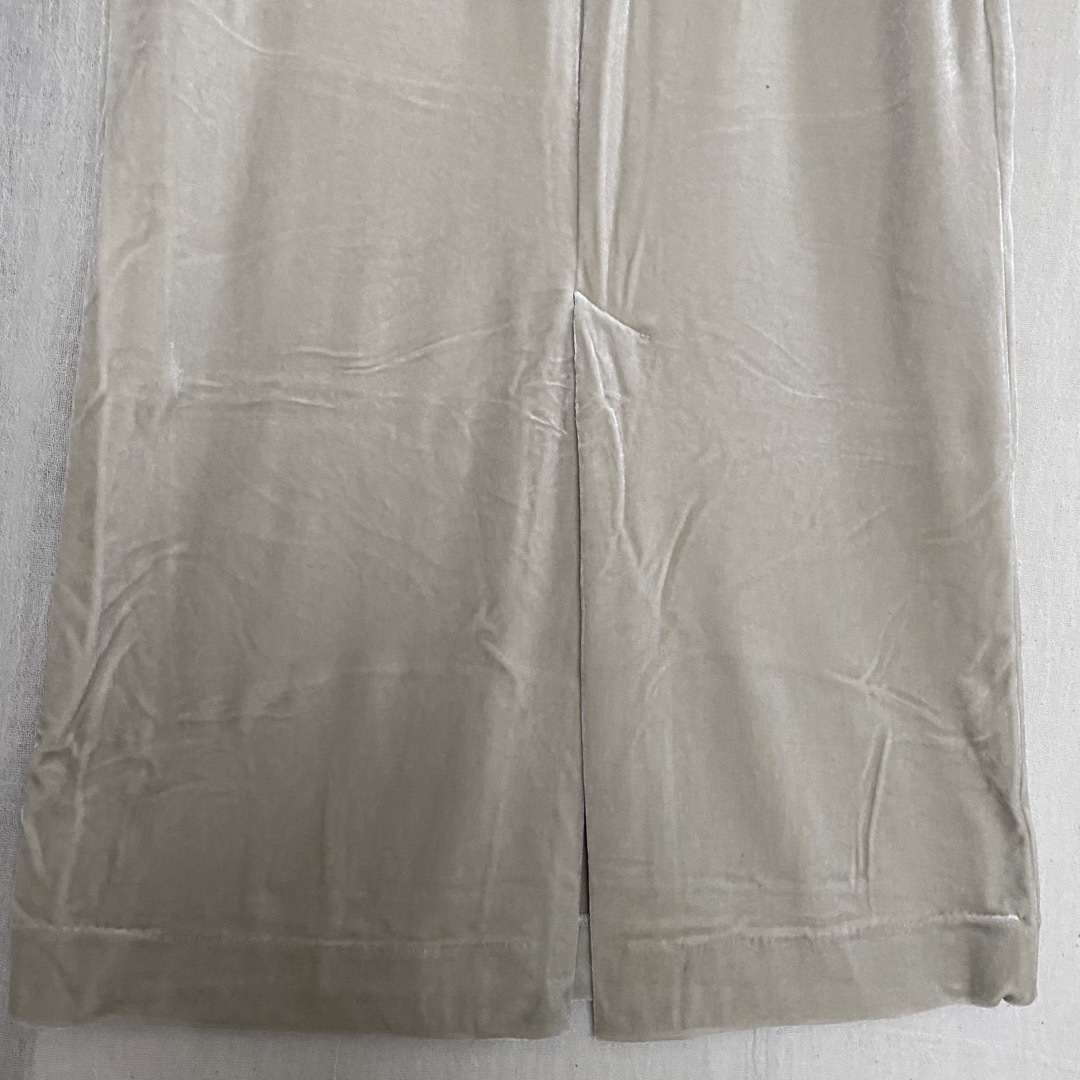 JEANASIS(ジーナシス)のJEANASIS ジーナシス　スリット入り　ロングスカート　ベロア レディースのスカート(ロングスカート)の商品写真