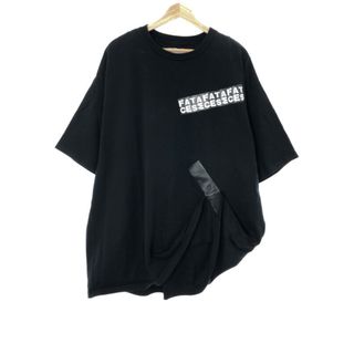 FACETASM ファセッタズム TAPE BIG TEE ガムテープビッグTシャツ ブラック 00