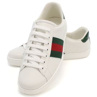 グッチ(Gucci)のGUCCI グッチ 386750 スニーカー ホワイト系 メンズ(スニーカー)