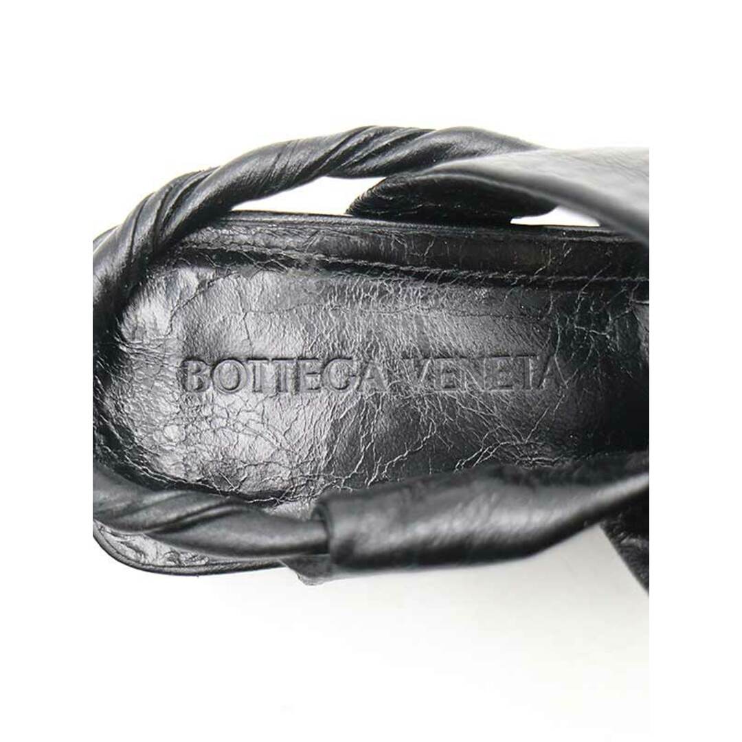 Bottega Veneta(ボッテガヴェネタ)のBOTTEGA VENETA ボッテガヴェネタ レザーストラップフラットパンプス ブラック 38 レディースの靴/シューズ(ハイヒール/パンプス)の商品写真