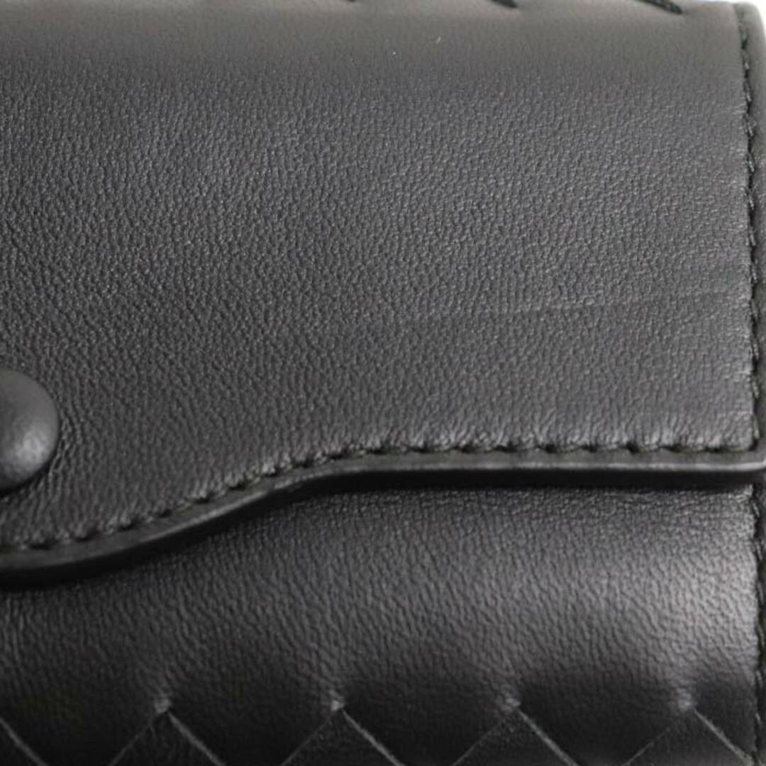 Bottega Veneta(ボッテガヴェネタ)のBOTTEGAVENETA ボッテガヴェネタ イントレチャート ６連 キーケース ブラック 284137 メンズ【中古】【美品】 レディースのファッション小物(キーケース)の商品写真