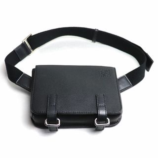 ロエベ(LOEWE)のLOEWE ロエベ ミリタリー バムバッグ ボディバッグ ブラック 317.12AB234 メンズ【中古】(ボディーバッグ)