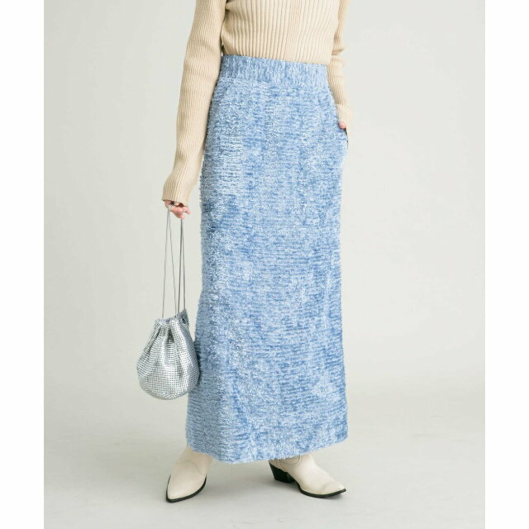 KBF(ケービーエフ)の【BLUE】【one】ミニフリンジタイトスカート レディースのスカート(ロングスカート)の商品写真