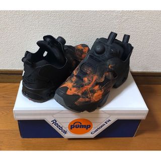 リーボック(Reebok)の24.5cm 良品 REEBOK PUMP FURY FLAME ファイヤー 炎(スニーカー)