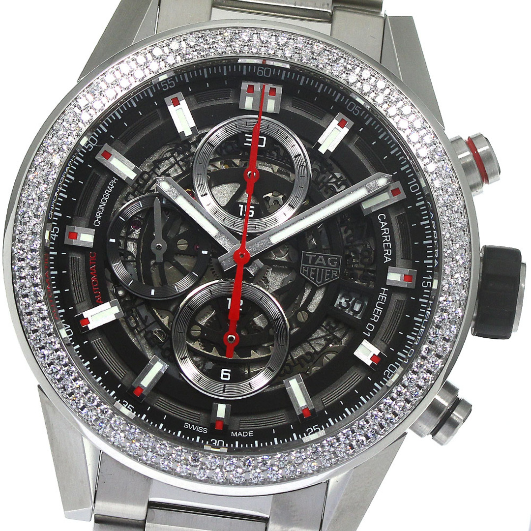 TAG Heuer(タグホイヤー)のタグホイヤー TAG HEUER CAR201P.BA0766 カレラ キャリバー HEUER01 ダイヤベゼル 自動巻き メンズ 美品 箱・保証書付き_780506 メンズの時計(腕時計(アナログ))の商品写真