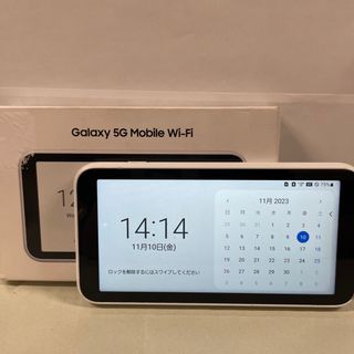 サムスン(SAMSUNG)のSAMSUNG Galaxy 5G Mobile Wi-Fi SCR01 ホワイ(その他)