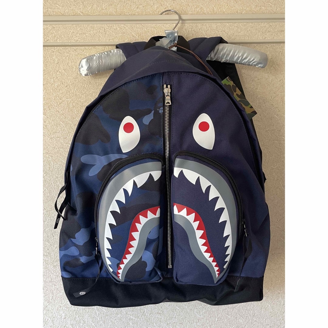 A BATHING APE リュック バックパックBAPE CAMO SHARK