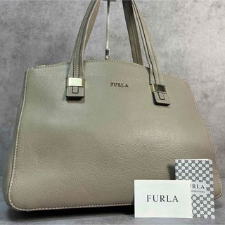 美品　FURLA　フルラ　グレー　トートバッグ　肩掛けOK