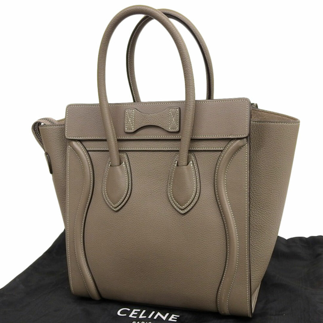 セリーヌ CELINE ラゲージ マイクロショッパー ハンドバッグ レザー スリ  新入荷 OB1625