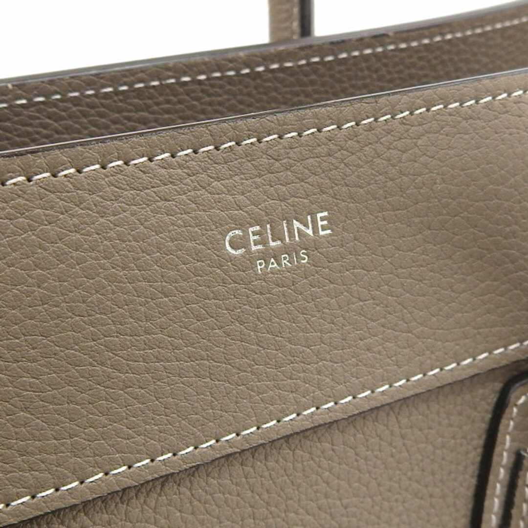 セリーヌ CELINE ラゲージ マイクロショッパー ハンドバッグ レザー スリ  新入荷 OB1625