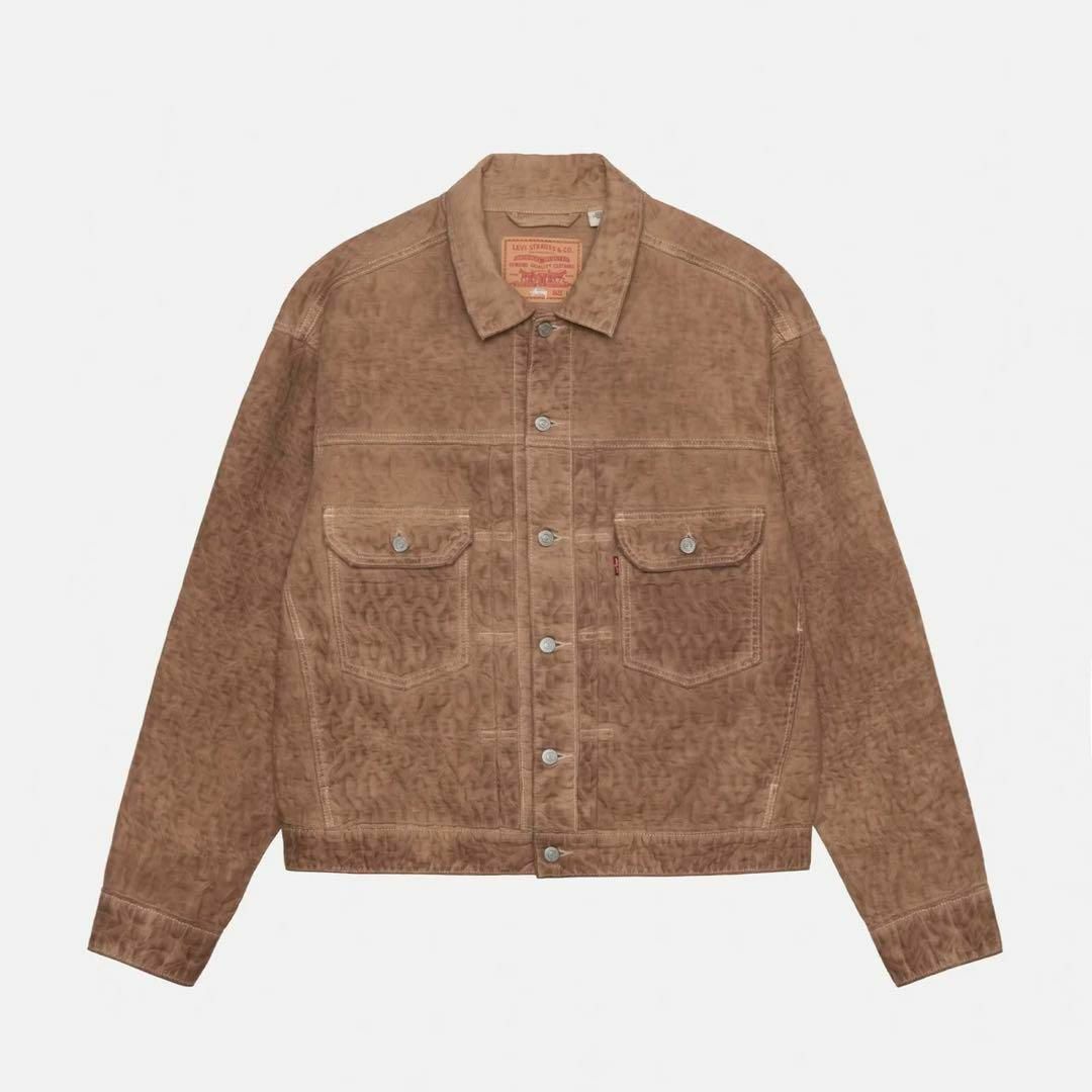 STUSSY(ステューシー)の【新品L】Stussy Levi's Trucker Jacket Brown メンズのジャケット/アウター(Gジャン/デニムジャケット)の商品写真