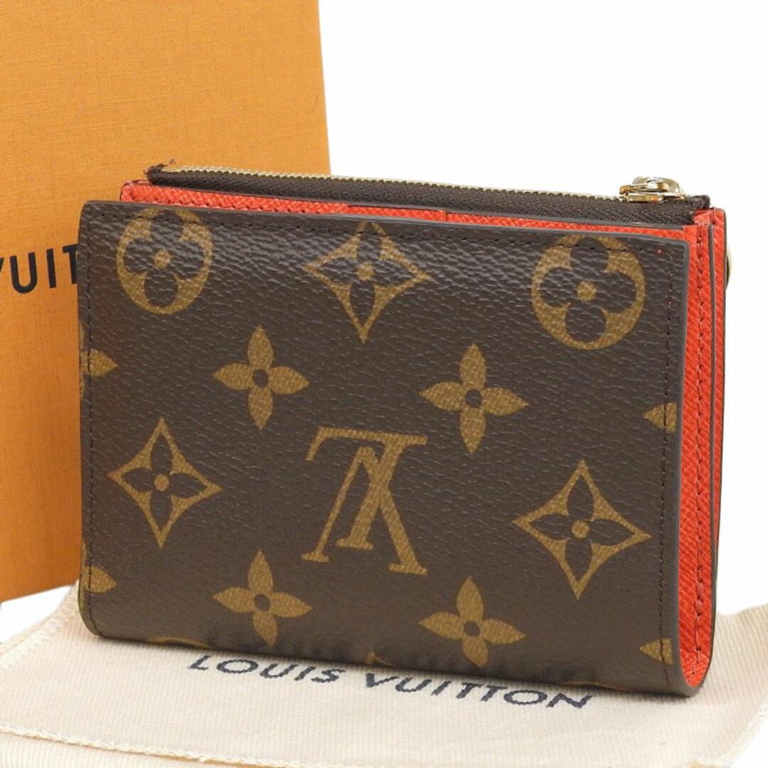 ルイヴィトン 二つ折り財布 モノグラム ポルトフォイユ・リサ M82381 LOUIS VUITTON トニックオレンジ