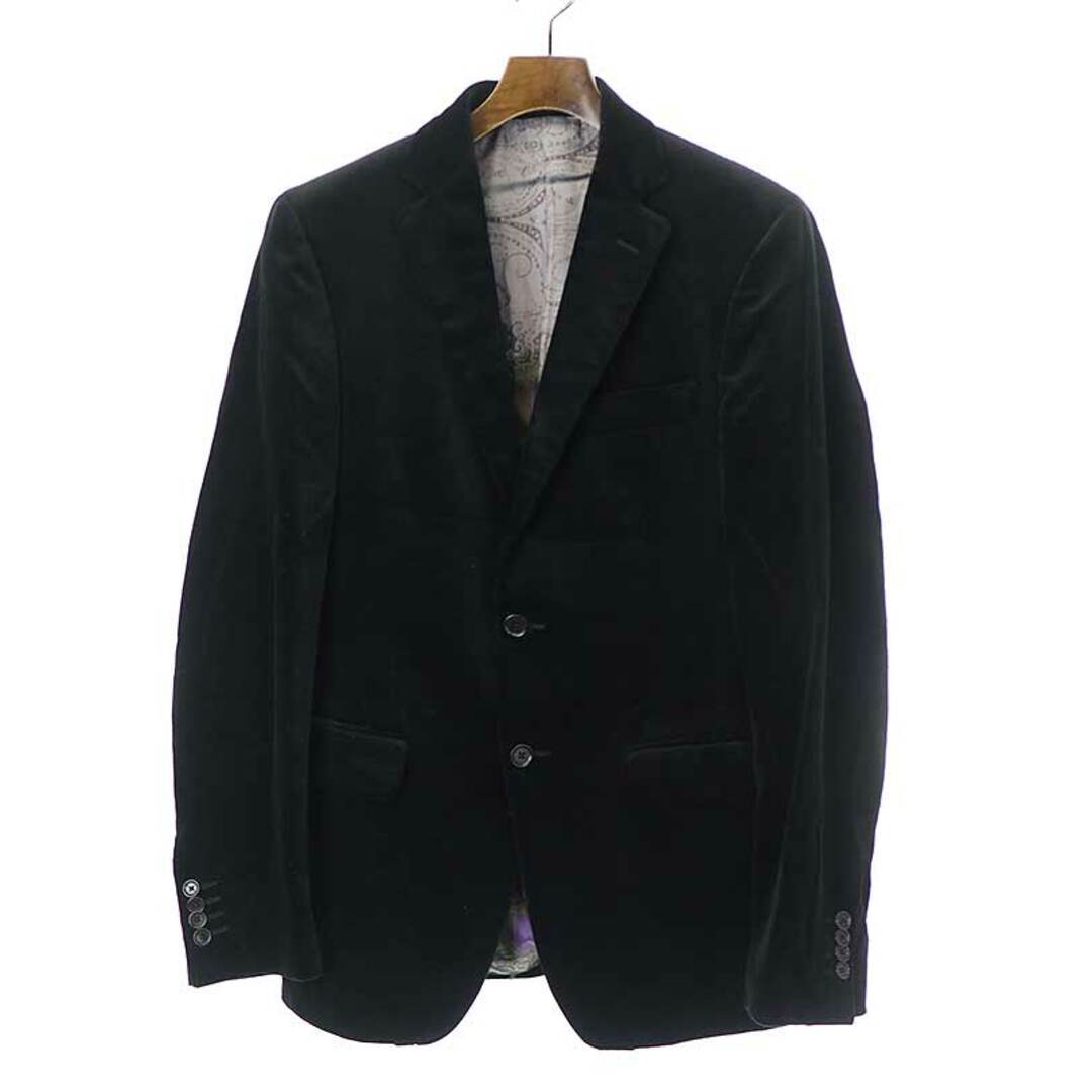 ETRO - ETRO エトロ ベルベット2Bセットアップスーツ ブラック 48