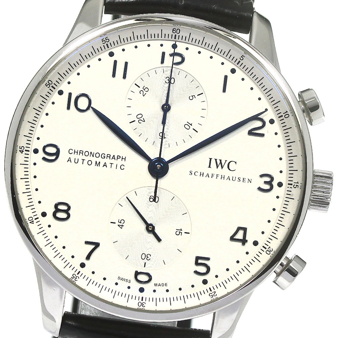 IWC IWC SCHAFFHAUSEN IW371446 ポルトギーゼ クロノグラフ 自動巻き メンズ 美品 保証書付き_775523