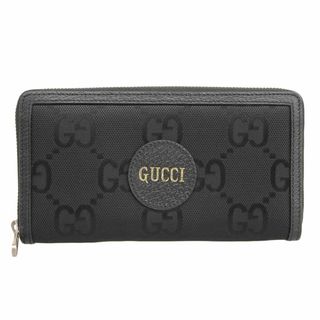 グッチ(Gucci)のグッチ GUCCI グッチオブザグリッド ジップアラウンドウォレット 長財布 GGナイロン×レザー ブラック 625576 美品 新入荷 GU0541(長財布)