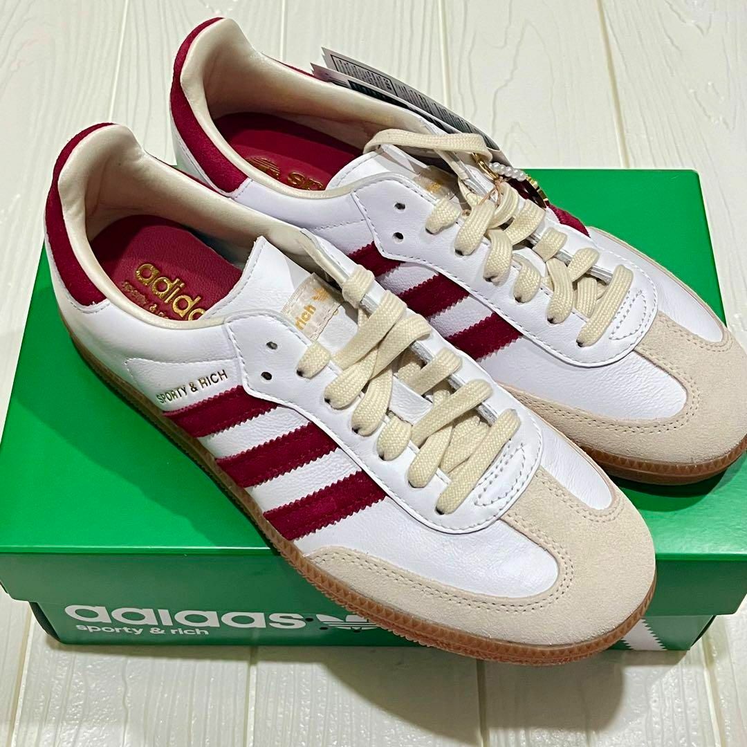 Originals（adidas）(オリジナルス)の【新品24cm】Sporty & Rich × adidas Samba OG レディースの靴/シューズ(スニーカー)の商品写真