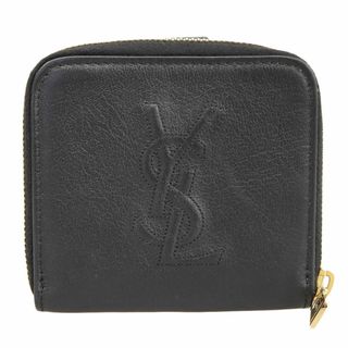 アザー(other)のサンローラン SAINT LAURENT 二つ折り財布 コンパクトウォレット レザー ブラック GUE568985 中古 新入荷 OBB0530(財布)