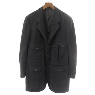 ヨウジヤマモト(Yohji Yamamoto)のYohji Yamamoto POUR HOMME ヨウジヤマモト プールオム 22AW フラップポケットメルトンジャケット ブラック 2(その他)