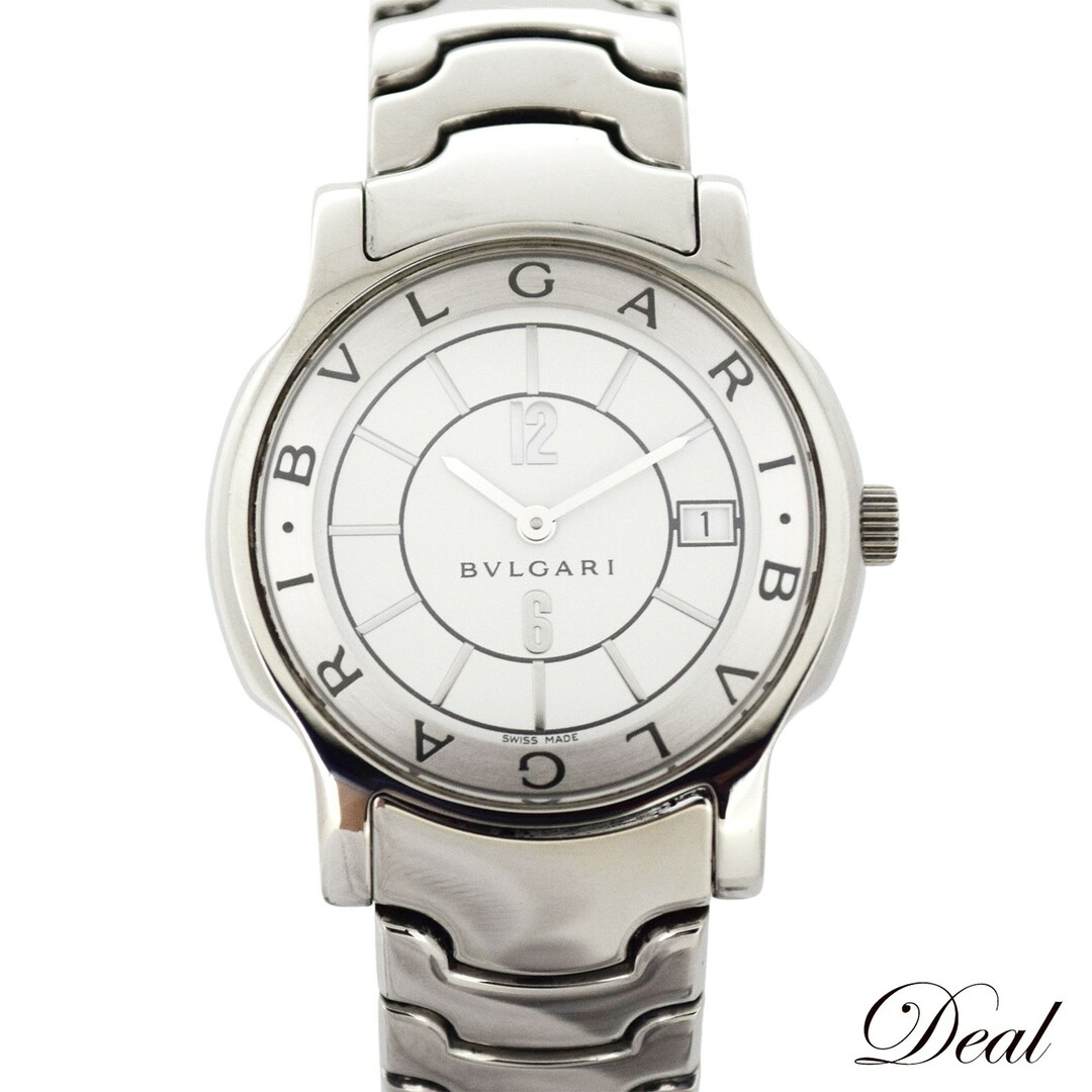 ホワイトケース素材BVLGARI ブルガリ  ソロテンポ  ST35S  メンズ 腕時計
